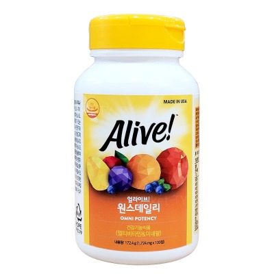 Alive Once Daily/Multi-Vitamin/COSTCO/High-Capacity/Large Amount/Nutritional Supplements/Health