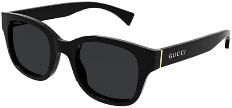 Gucci GG1139S 001 BlackGrey Square Mens Sunglasses