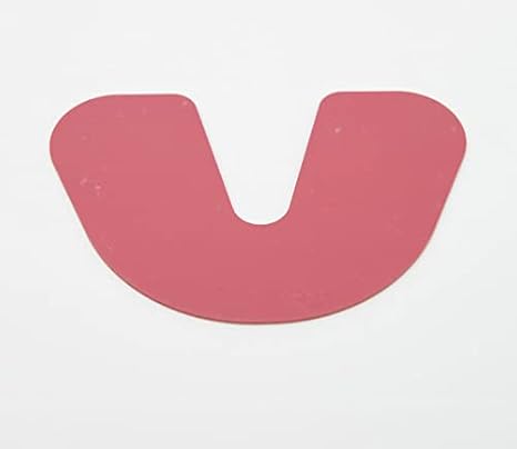 Dental Lab Shellac Base Plates Lower Single Thickness Pink Bite Registration 100pcs