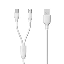 6FT Long USB to Micro & USB-C Charging Cord Wire for Kindle DX, Keyboard, Paperwhite, Paperwhite Kids, Scribe, Oasis & Fire HD Tablets (Compatible with New & Old Gen Kindle E-Readers & Fire Tablets)