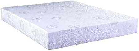 Herbal Fusion Collection, Green Tea-Infused Polyester Memory Foam Mattress, California King Size, White.