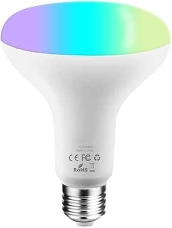 Zigbee BR30 Smart Bulb Compatible with Alexa & Google Home SmartThings, App & Voice Control&Remote Control & Dimmable RGBCW 12W