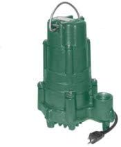 Zoeller 145-0002, Model N145 Sump & Effluent Pump, 3/4 HP, 115 Volts, 1 Phase, 13 Amps, 1-1/2" NPT Discharge, 61 GPM Max, 74 ft Max Head, 20 ft Cord, Manual