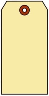 Shipping Tag, Med. Wt., Manilla, Sz #5, Box of 1000, Plain