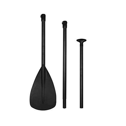YXYX Kayak Replacement Accessories SUP Paddle Board Surfboard Fiberglass Paddle T-Handle Three-Section Kayak Paddling for Kayak Storage, Transfer, Maintenance Color : Black, Size : 175-215cm
