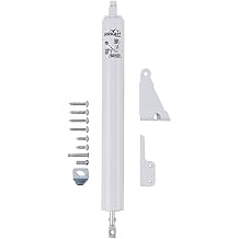 Wright Products Standard Duty Pneumatic Screen & Storm Door Closer Adjustable Closing Speed, Quiet Operation, Easy Installation (Transitional, White)