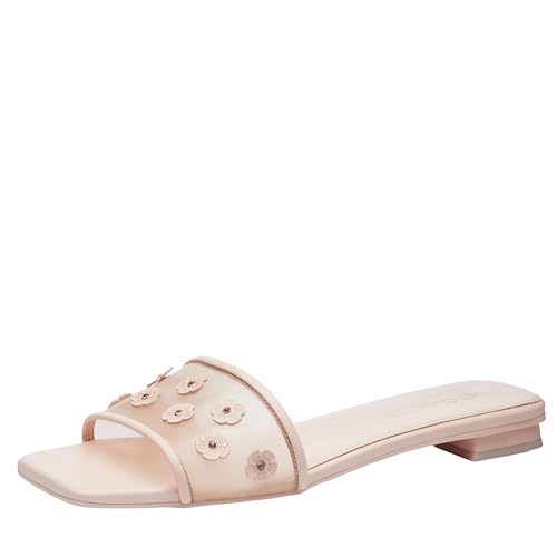 COACH Flat Sandals with Tea Rose