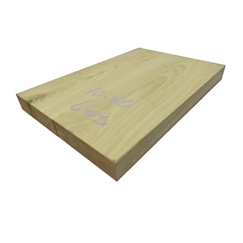 Exotic Wood Zone | Yellow Poplar ElectricBass Musical Wood Body Blanks | Guitar Luthier Tonewood Suppliers | Unglued Unplaned - 21 x 15 x 2 3 Pcs