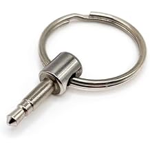DJ TechTools Chroma Key Keychain Dongle for Headphone Adapter | Secure Holder for 1/8? to 1/4? Audio Adapters | Durable Clip for DJs, Tech Bags, and Everyday Carry