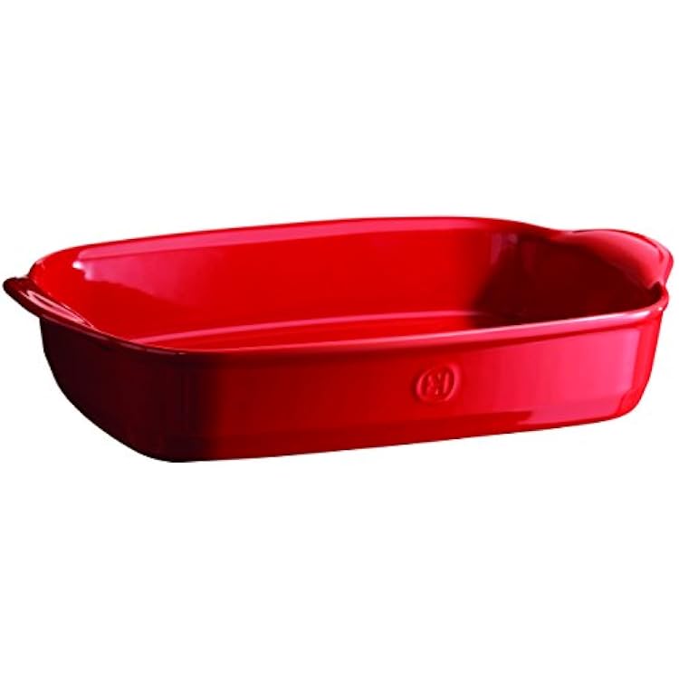 Emile Henry 16.5 x 10.6 Large Rectangular Baking Dish - Ultime Collection | Burgundy