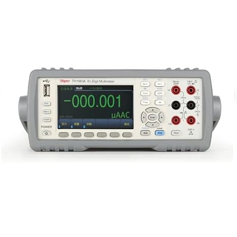 TH1963A Digits Digital Multimeter 6 1/2 Maximum 1199999 Readings 4.3" LCD Display with Capacitance Test