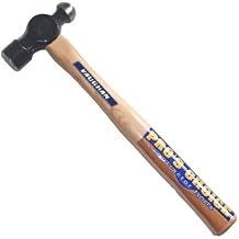 Vaughan 155-30 TC016 Hickory Handle Ball Pein Hammer, 16-Ounce Head