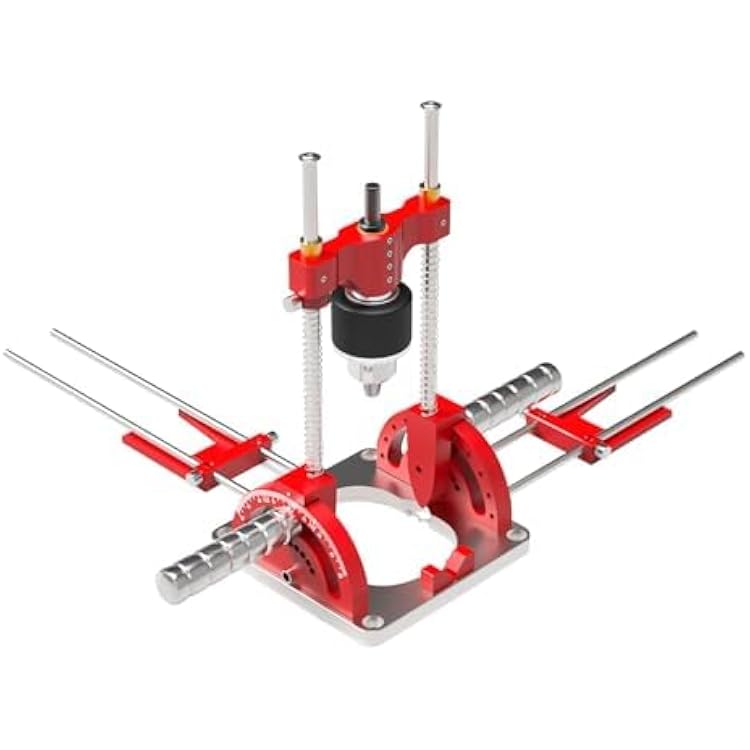 Portable Multi-Angle Drill Guide, Precision Multi-Angle Drill Guide for 116 - 12 Power Drills, 0 to 60 Angle Drill Guide Self-Centering Hand Drill Guide