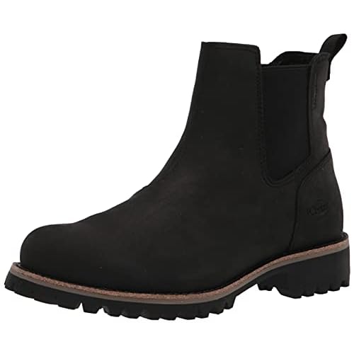 Chaco Mens Fields Chelsea Waterproof Boot, Black, 8