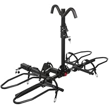 Bike Rack Hitch with Lock, 2 Bike Rack for Car SUV RV Camper Truck Trailer, Hitch Bike Rack for Fat Tire, Mountain Bikes, EBikes and EMTB, 180 lbs Capacity Bike Carrier for 2 Receiver