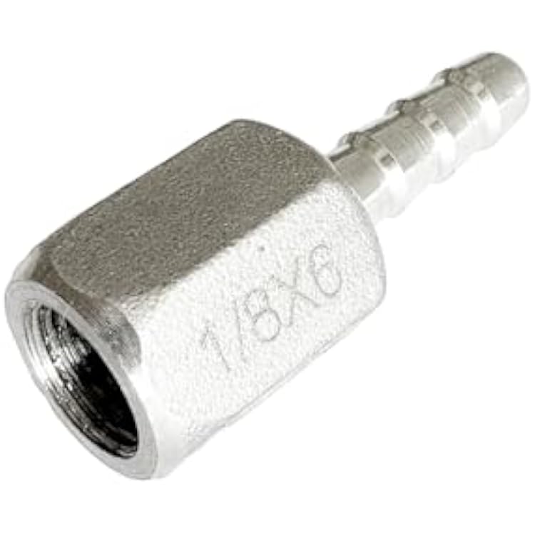 146mm Barbed Hose x 18 NPT Female Barbed Hose Fittings 304 Stainless Steel Home Brew Fitting