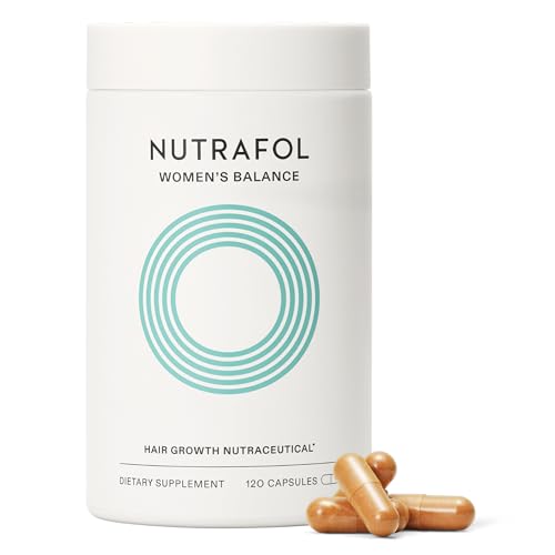 Nutrafol Womens Balance Hair Growth Supplements, Ages 45 and Up, Clinically Tested for Visibly Thicker Hair and Scalp Coverage, Dermatologist Recommended - 1 Month Supply
