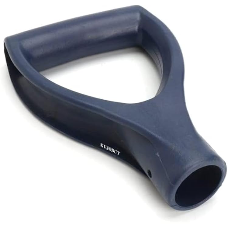 D Shaped Grip Plastic Shovel Handle Labor-Saving Ergonomic Replacement Garden Camp Winter Shovels Curved Snow Removal Backyard Digging Hand Soft Universal 1.26 x 7.28-inch