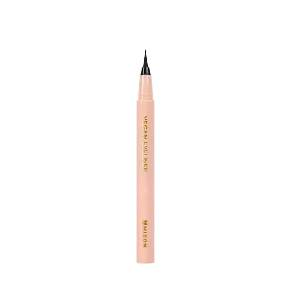 MIZON Liquid Vegan Eyeliner Long lasting Waterproof Smudge Proof sharp Tip Quick Dry Easy Cleansing Korean Make Up (0.02 Fl Oz)