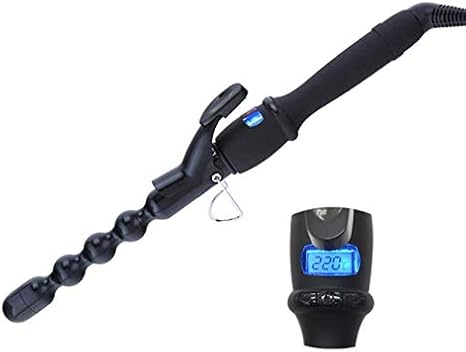 Bubble Curling Iron 1 inch Hair Curler Wand Tourmaline Ceramic Curling Tongs Beach Wave Curler Iron LCD Temp Adjustable Hair Crimper Styling Tool