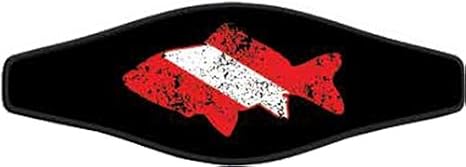 Innovative Scuba Concepts Scuba Diving Mask Strap Wrapper Faded Fish