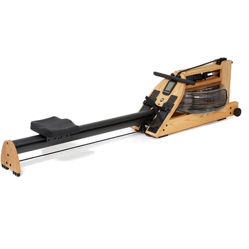 WaterRower A1 Oak Rowing Machine with S4 Monitor | USA Made Water Rower | Original Handcrafted Erg Row Machine for Home Use & Gym