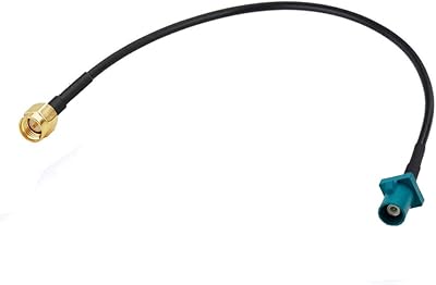 Vehicle Car GPS Antenna Adapter Cable SMA Male to Fakra Z Male Blue Coaxial Pigtail Cable 15cm 6 inch