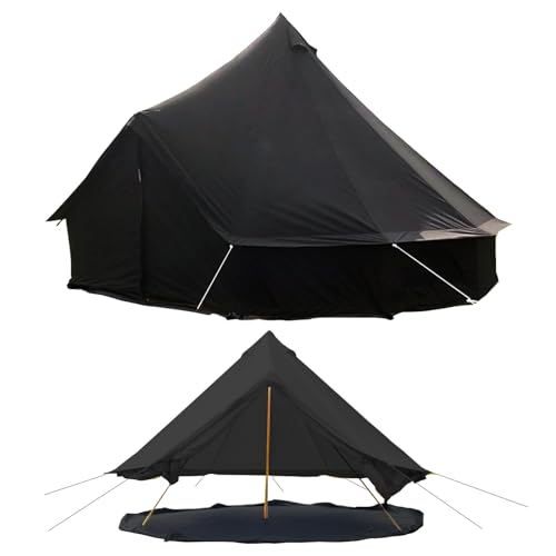 Cotton Canvas Tent Bell - Yurts Breathable and Windproof,Glamping for 6810Person Family Camping