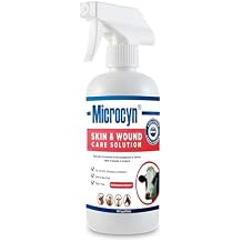 Microcyn Livestock Skin & Wound Care Solution 16 oz HOCl-Based Cleansing Spray for Cuts, Scrapes & Irritated Skin Professional Farm & Ranch Support for Cattle, Horses, Goats & Sheep