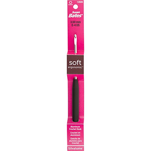 Susan Bates Soft Ergonomic Silvalume Crochet Hook