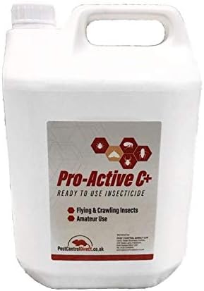 Pro-Active C+ 1 x 5 Litre Clothes Moth, Carpet Moth, Spider, Woodlice, Ant, Carpet Beetle, Cockroach, Stored Product, Food Product, Silverfish, Bristletail