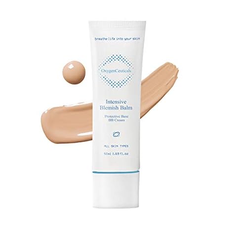 OxygenCeuticals Intensive Blemish Balm Multi-Action BB Cream of Korean cosmetics with Adenosine Natural Semi-Sheer Coverage for Redness & Blemished Skin. 1.69 fl.oz (50ml)
