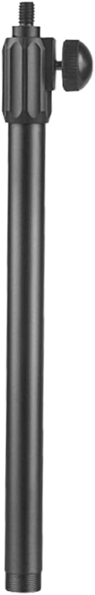 UPKOCH Telescopic Microphone Boom Pole Arm with 3/8 Inch Screw Head Adapter Black Iron Construction Easy Height and Length Adjustment, Portable Extendable Mic Stand Accessory