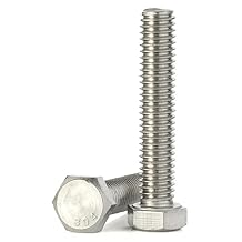 MewuDecor 1/4-20 x 3 Hex Head Cap Screws Hexagon Bolts, External Hex Drive, Stainless Steel 304, UNC Coarse Thread Fully Threaded, 25 PCS