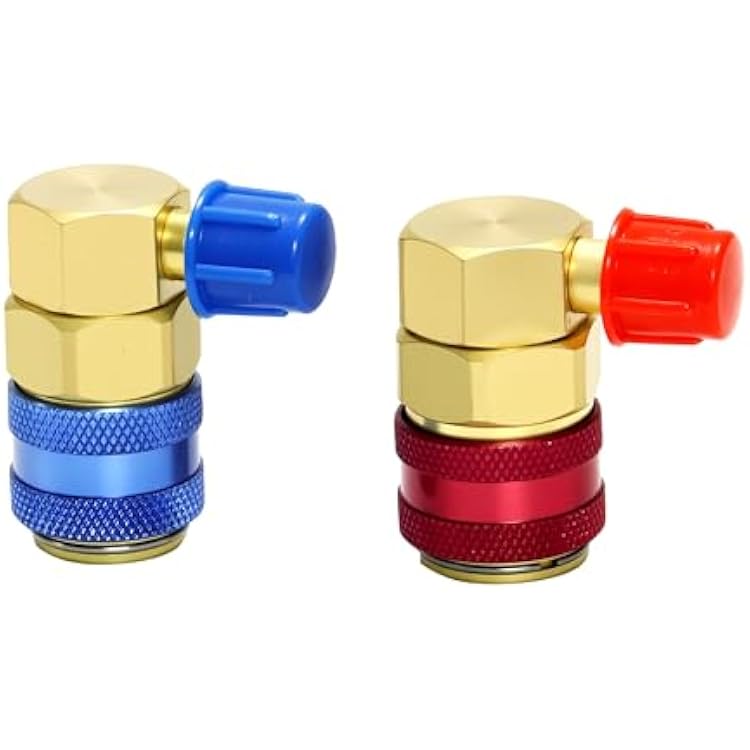 AC 134A Quick Coupler 14 Inch SAT Male Flare High Low Freon Mainfold Gauge R134A Adapter Fittings Conversion Kit