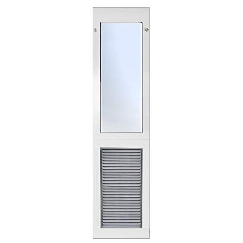 Armor Flex Air Tight Aluminum Frame Low-E Patio Pet Doors - High Tech Pet - Dog Door - Cat Door - Sliding Glass Patio Door Installation - Medium Pet - Extra Tall Sliding Glass Door Height - AF1-STE-M