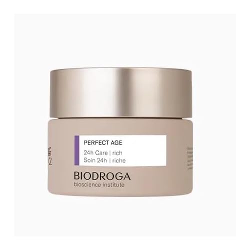 Biodroga Perfect Age 24h Care - Rich 1.7 oz- Face Cream: Firming, Smoothing, Anti Wrinkle, Lifting - NO Fragance, Colouring, Silicons, Mineral Oil, Parabens, Gluten, Lactose