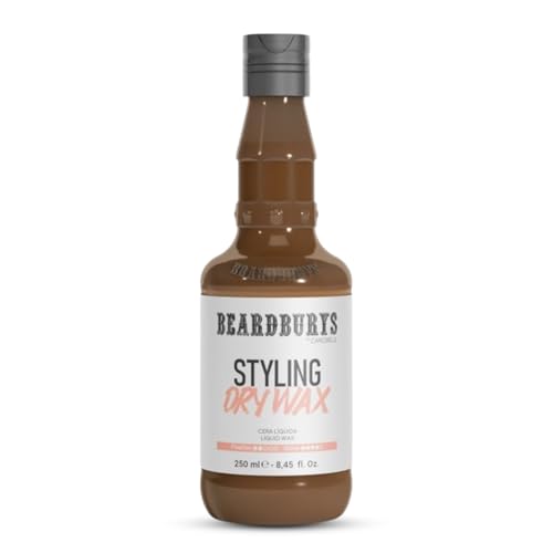 Beardburys Dry Hair Wax, Adds Volume and Texture, Medium to Strong Hold - Medium Shine, Styling Tonic with a Liquid Wax Base, 250ml