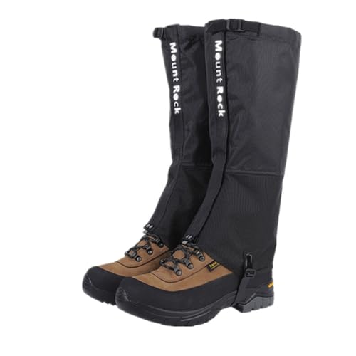 Leg Gaiters for Hiking Boots,900D Waterproof Hunting Hiking Gaiters Adjustable Snow Boot Gaiters for Climbing, Dirt-Proof Ripstop Shoe Gaiters for Men Women