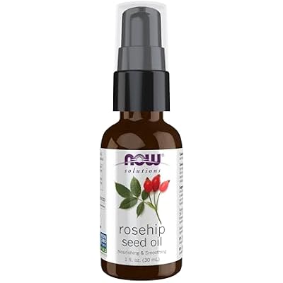NOW Solutions, Rose Hip Seed Oil, 100% Pure, Nourishing and Renewing, For Facial Care, Vegan, Child Resistant Cap, 1-Ounce