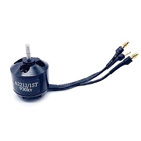 A2212 Brushless Motor 930KV 1000KV 1200KV 1400KV 1800KV 2200KV 2450KV 2700KV for RC Aircraft Plane Multi-Copter Brushless Outrunner Motor (930KV Black)