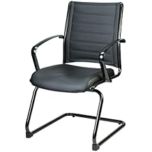 Eurotech Seating Europa Titanium Guest Chair, Black