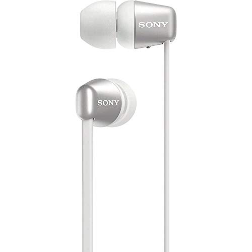 Sony WI-C310 Wireless in-Ear HeadsetHeadphones with Mic for Phone Call, White WI-C310W