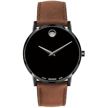 Movado Museum Classic Men's Watch - Swiss Quartz Movement, Calfskin Strap - 3 ATM Water Resistance - Classic, Luxury Fashion Timepiece for Him - 40mm