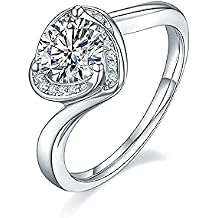 Oval Round Shaped Red Cubic Zirconia CZ Engagement Rings Wedding Party Statement Cocktails Classic Fashion Promise Ring Party Rings Women's Costume Jewelry (7)