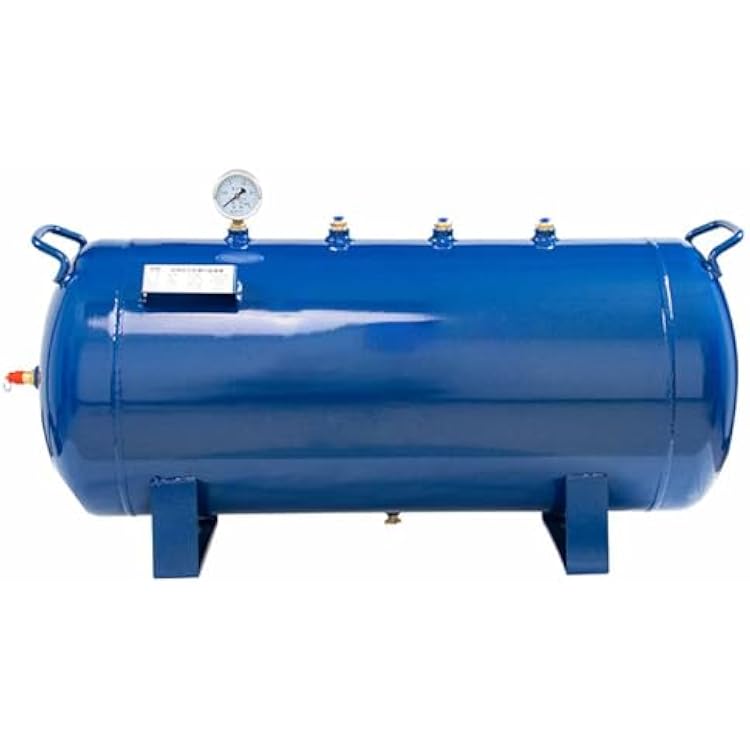 Horizontal High Pressure Reservoir Air Tank with Fittings, Sturdy Carbon Steel Compressed Air Tank for LaboratoryFactory, Gas Storage Vessel for Storing Gas & Stabilizes Air Pressure80L21.1Gal
