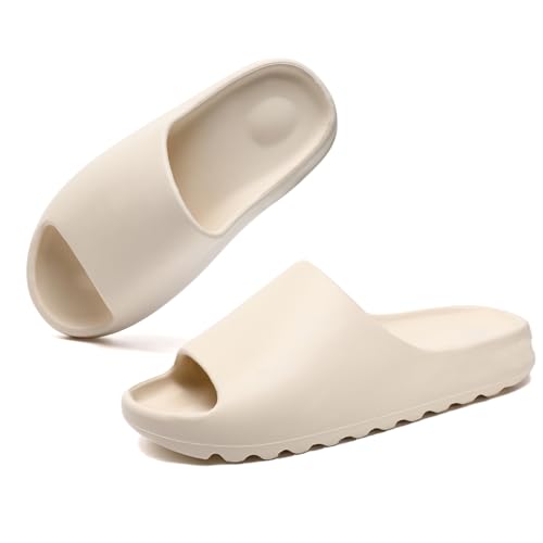 Shoquis Cloud Slides Sandals for Women Men, Pillow Slippers,Open Toe Garden Shoes,sandals women,Drying Soft Lightweight Shower Shoes for Indoor and Outdoor