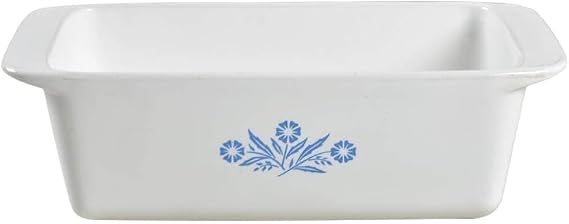 Corning Ware Cornflower Blue Bread Pan, Meatloaf Pan, P-315-B