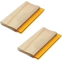 Screen Printing Squeegee 2pcs Single Ink Scraper Tools Silk Screen Printing Press Squeegee for Screen Printing