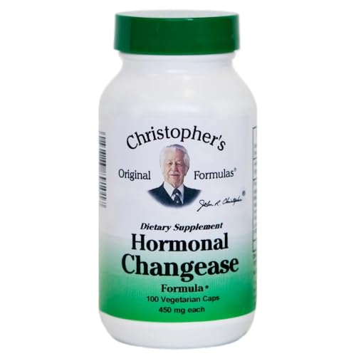 Christophers Original Formulas Hormonal Changease Formula 450 mg 100 Vegetarian Capsules Herbal Menopause Support